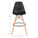 BUTACO BAR EAMES MADERA HAYA -NEGRO