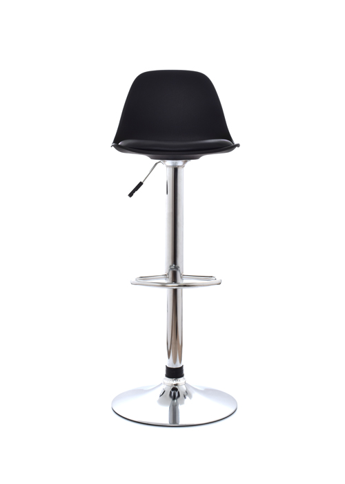 SILLAS BAR  RESTAURANTE EAMES TULIPAN ALTA - NEGRO ASIENTO TAPIZADO