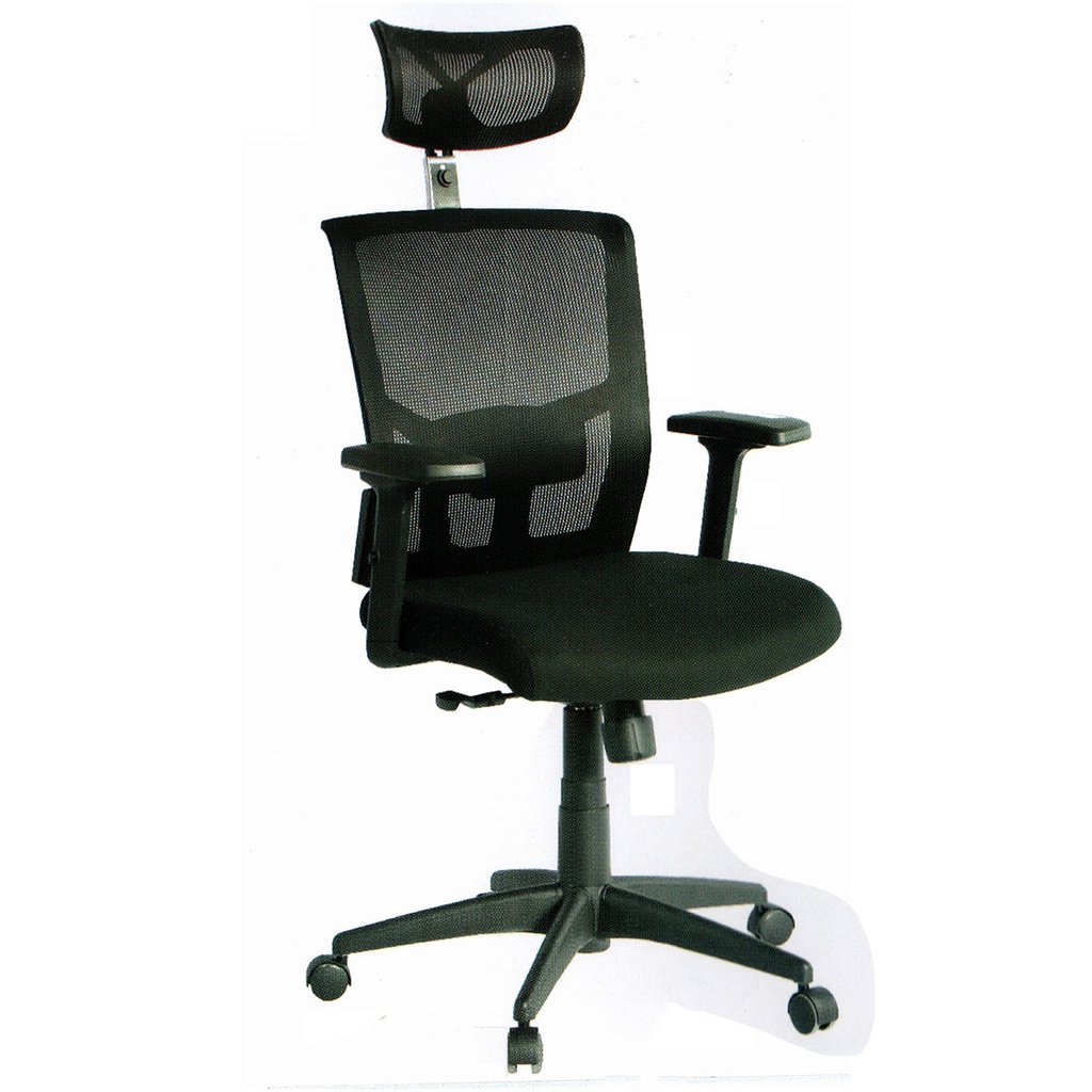 SILLA OFICINA ERGONÓMICA APOYO LUMBAR BZOS AJUSTABLES SYNCRO NAIROBI