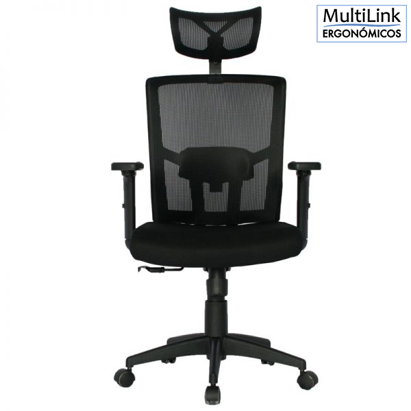 SILLA OFICINA ERGONÓMICA APOYO LUMBAR BZOS AJUSTABLES SYNCRO NAIROBI