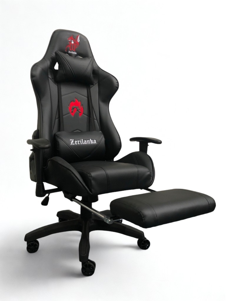 SILLA GAMER RECLINABLE ERGONOMICA NEGRA KITSUNE
