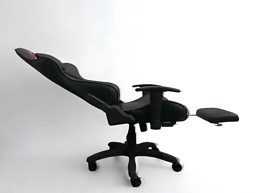 SILLA GAMER RECLINABLE ERGONOMICA NEGRA KITSUNE