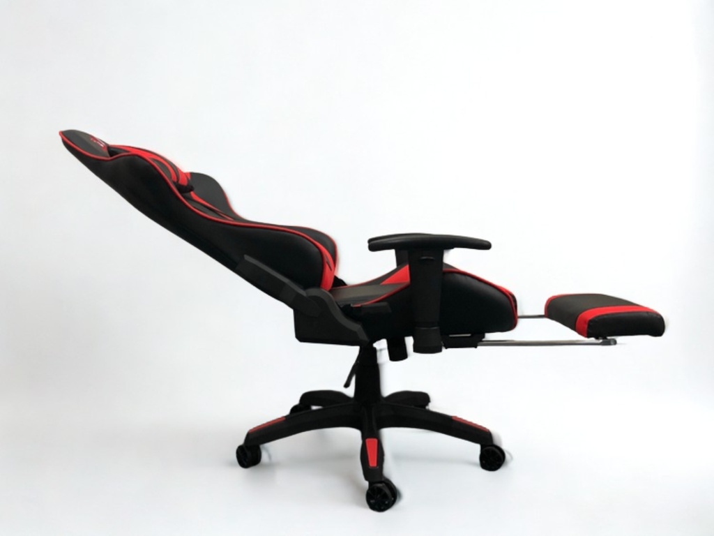 SILLA GAMER RECLINABLE ERGONOMICA ROJA KITSUNE