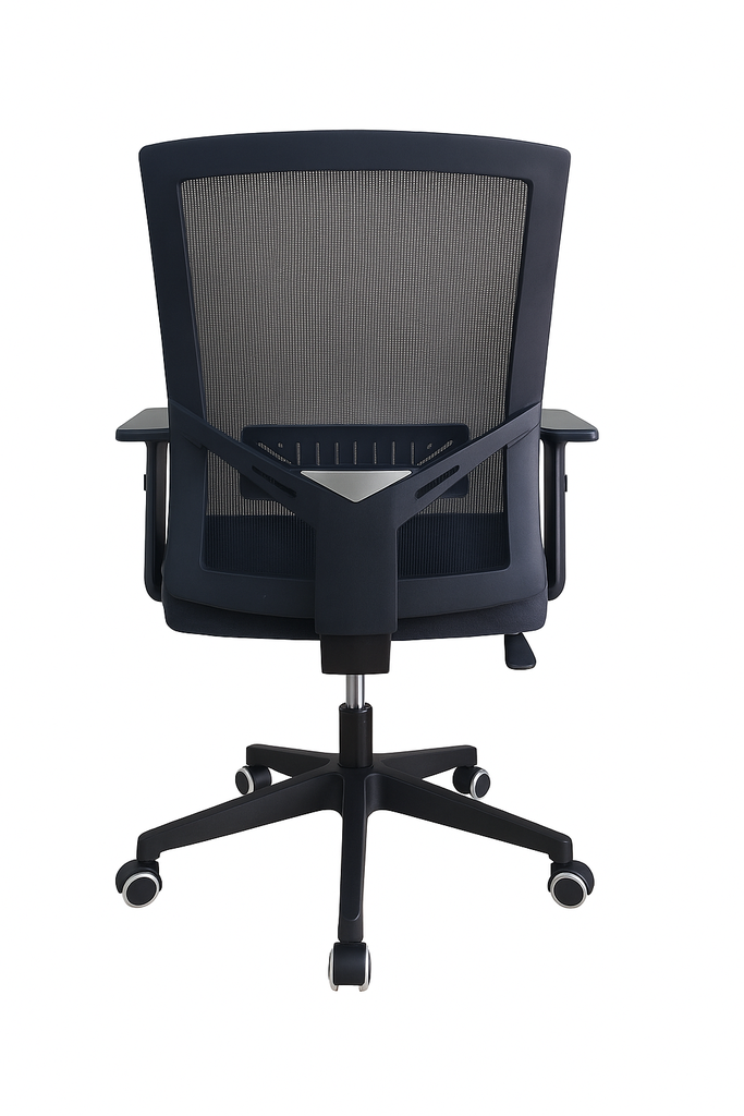 SILLA OFICINA BASE NYLON CON BRAZOS GRADUABLES SOPORTE LUMBAR MASAKI