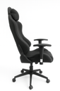 SILLA GAMER RECLINABLE ERGONOMICA PAÑO NEGRA HIROTO 2D