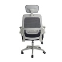 SILLA ERGONOMICA PANDA BRAZOS ABATIBLES PAÑO RUEDA GOMA SOPORTE LUMBAR