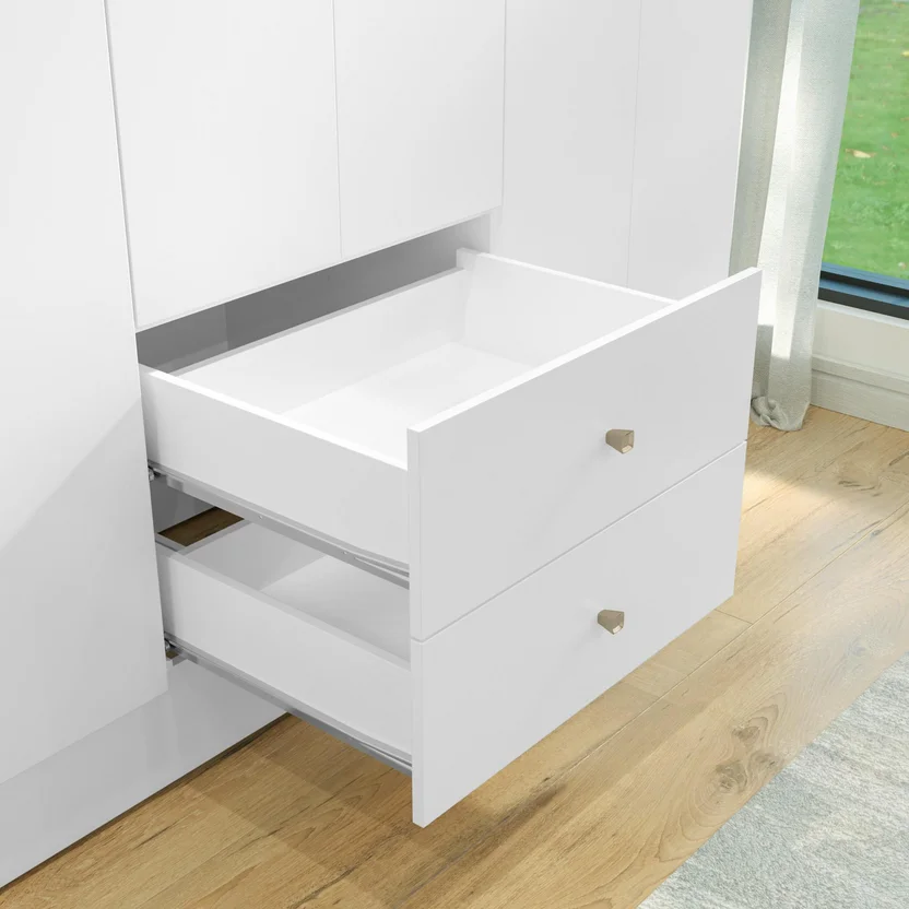 ARMARIO CLOSET VERSA BLANCO 6 PUERTAS 153 X 182 X 46 2 CAJONES