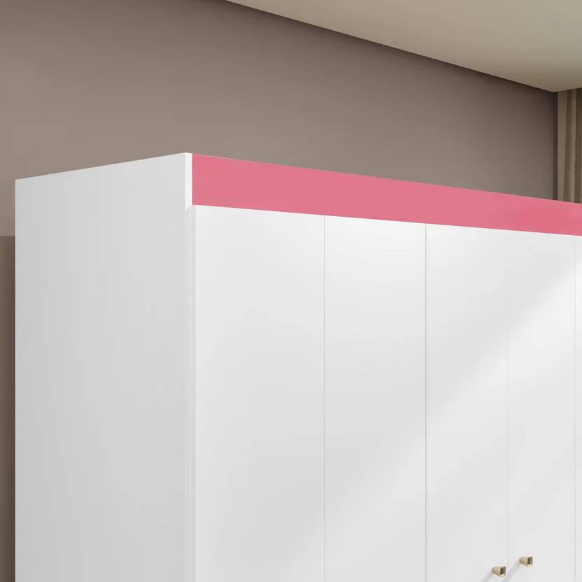 ARMARIO CLOSET VERSA BLANCO 6 PUERTAS 153 X 182 X 46 2 CAJONES