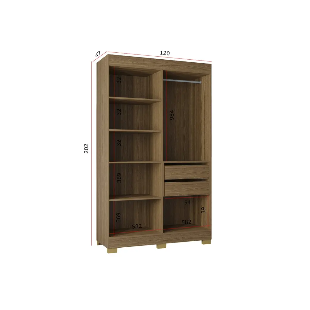 Closet 4P Barcelona Castaño 3.webp