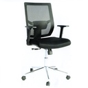 SILLA DE OFICINA HAWA BASCULANTE ESPALDA CREMALLERA BASE CROMO