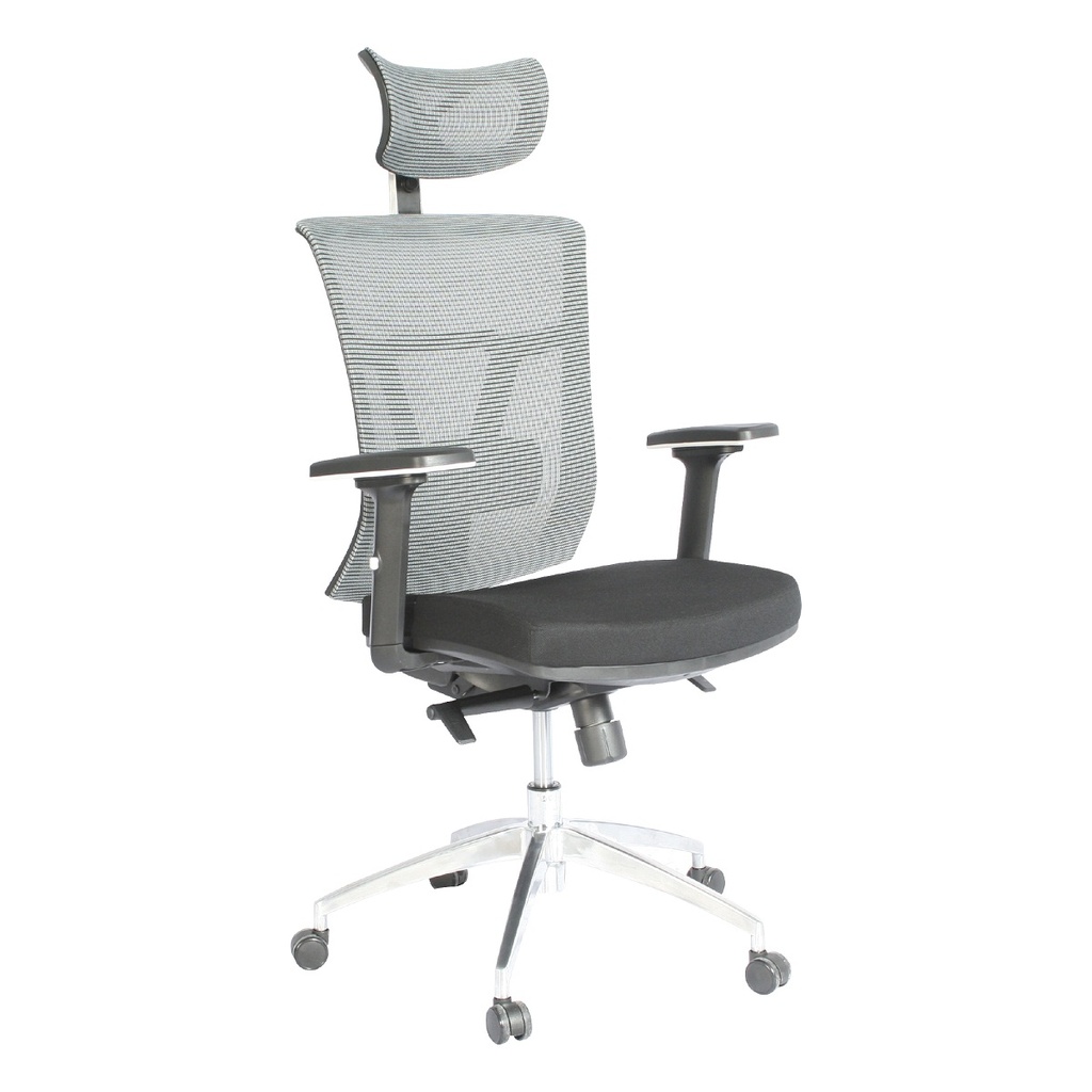 SILLA OFICINA ERGONÓMICA AJUSTABLE PRESIDENTE GRIS OSAKA