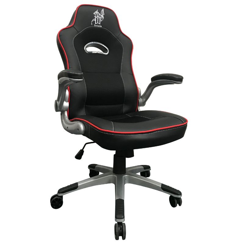 Silla Gamer Compacta Negra Ergonomica Oficina Giratoria Negro Cuero Sintético
