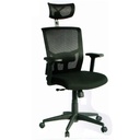 SILLA OFICINA ERGONÓMICA APOYO LUMBAR BZOS AJUSTABLES SYNCRO NAIROBI