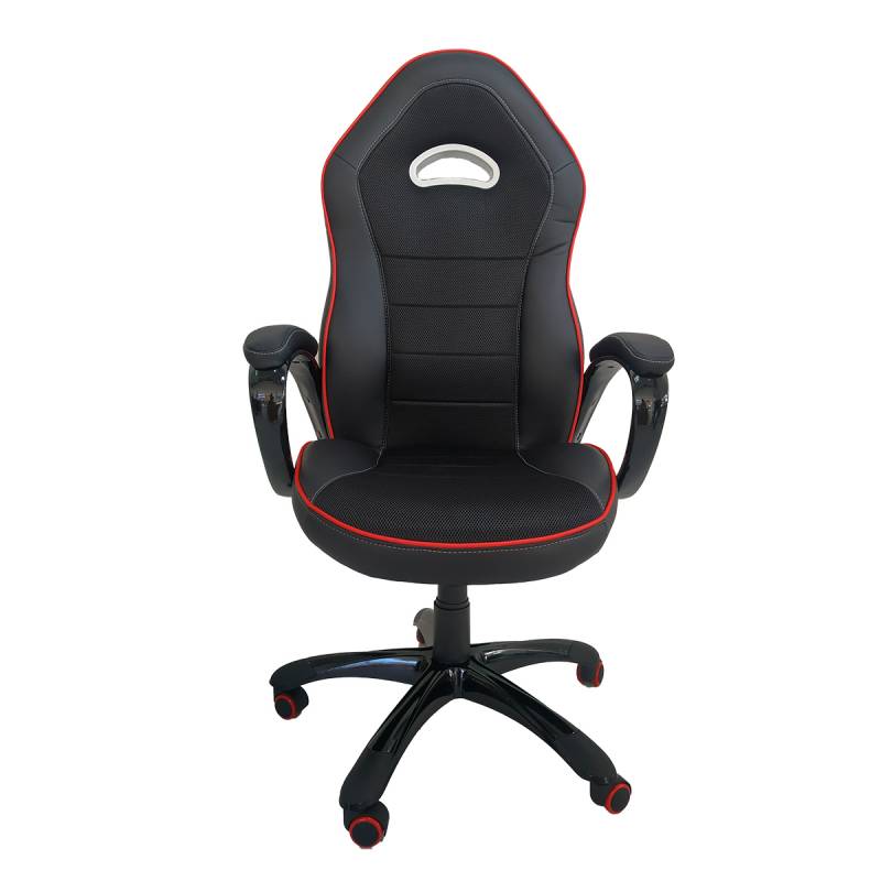 SILLA GAMER WILLIAMS BASE NYLON /ESPALDAR Y ASIENTO MALLA Y CUERO SINTETICO