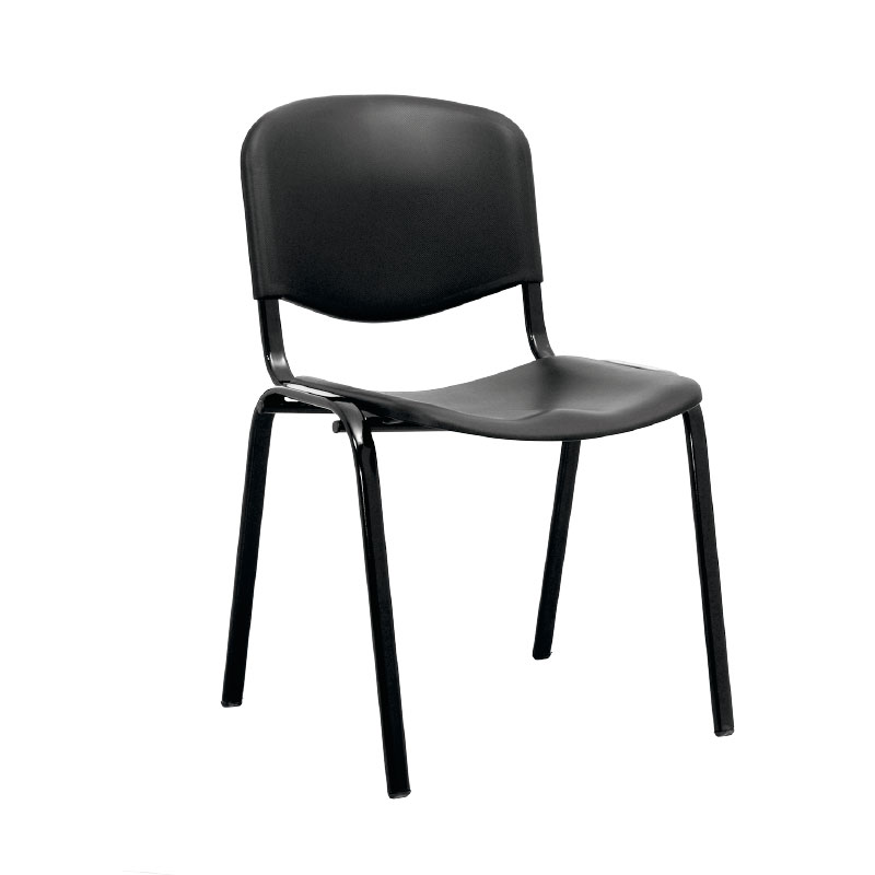 SILLA INTERLOCUTORA ISOSPED NEGRO METALICA