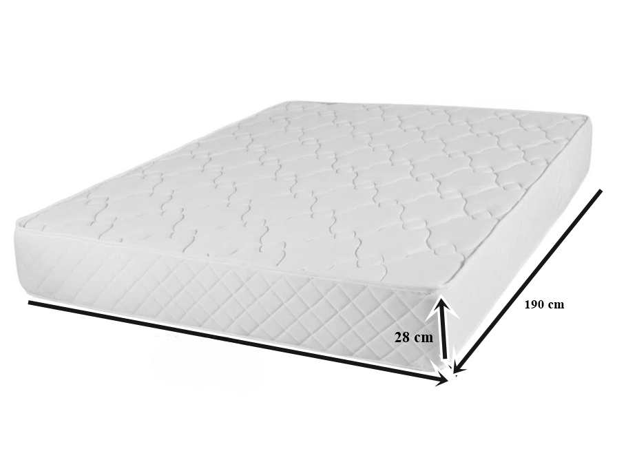 COLCHON DE RESORTES DE 140X190 ALCOLCHONABLE 23 CM DE GROSOR