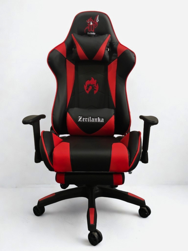 SILLA GAMER RECLINABLE ERGONOMICA ROJA KITSUNE