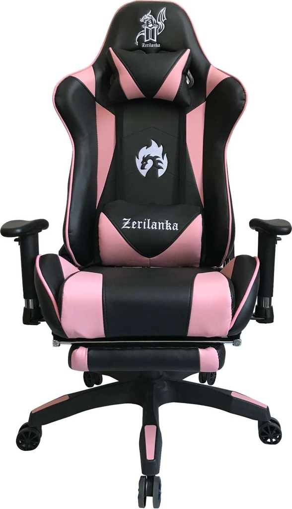 SILLA GAMER RECLINABLE ERGONOMICA ROSADO KITSUNE