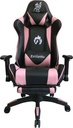 SILLA GAMER RECLINABLE ERGONOMICA ROSADA KITSUNE