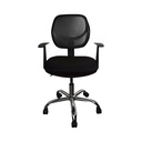 SILLA EJECUTIVA ALHAMBRA / ERGONOMICA / EN  MALLA / BRAZOS FIJOS / ASIENTO TAPIZADO / NEGRA