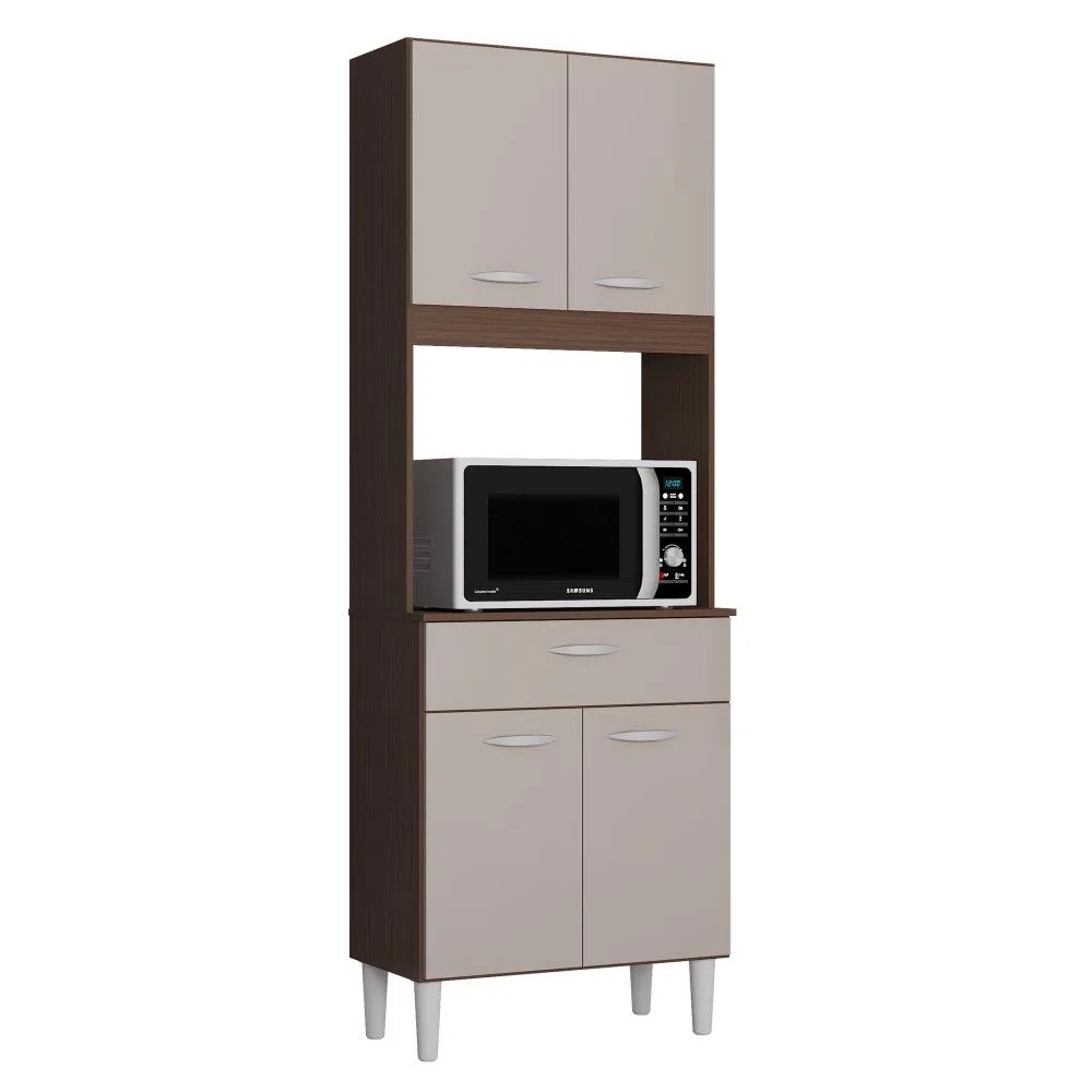 ALACENA KELLY CAPUCHINO HUESO 4 PUERTAS COCINA