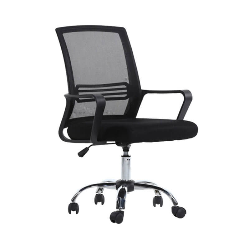 SILLA EJECUTIVA EN MALLA DETROIT BASE CROMO