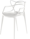 SILLA RESTAURANTE MASTERS POLIPROPILENO- BLANCO