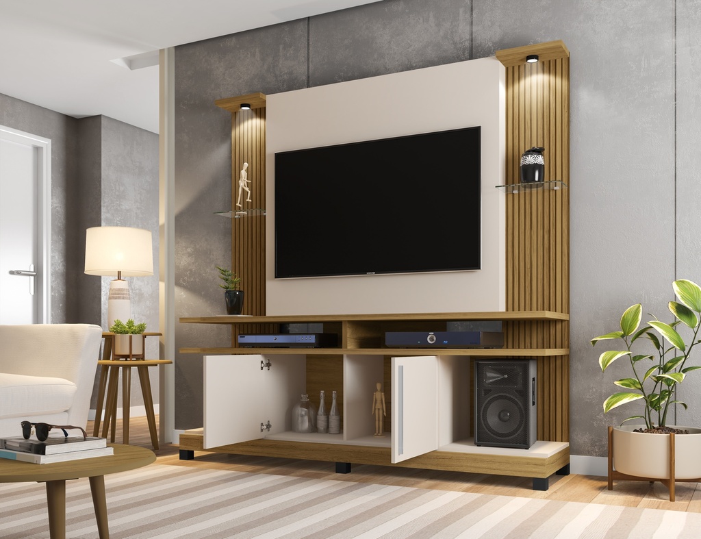 CENTRO DE ENTRETENIMIENTO HOME YORK LED MDR/PTF