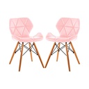 SILLA GONGGA PRO PATAS EN MADERA - ROSADA