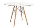 MESA EAMES VIDRIO REDONDO - TRANSPARENTE