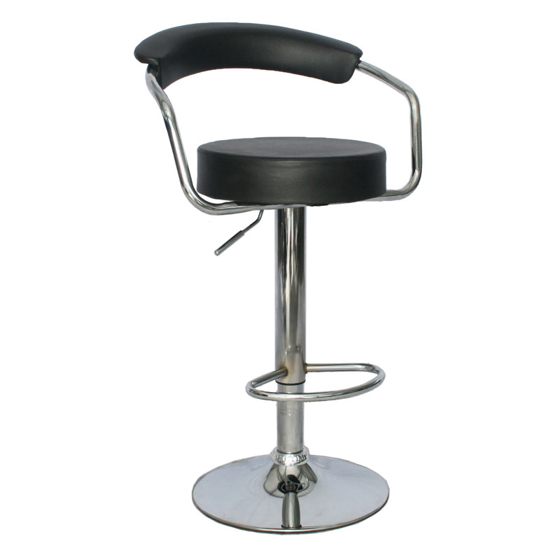 SILLA BAR BUTACO GIRATORIO NEGRO DESCANSA PIES