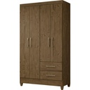 CLOSET ARMARIO CHILE 4 PUERTAS 182X 103CM CASTAÑO