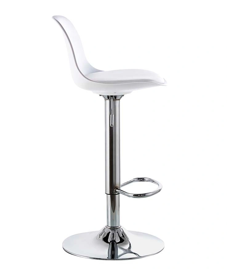 SILLAS BAR EAMES TULIPAN ALTA - BLANCO ASIENTO TAPIZADO