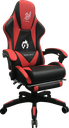 SILLA GAMER BRAZOS FIJOS RECLINABLE ROJA AKIRA