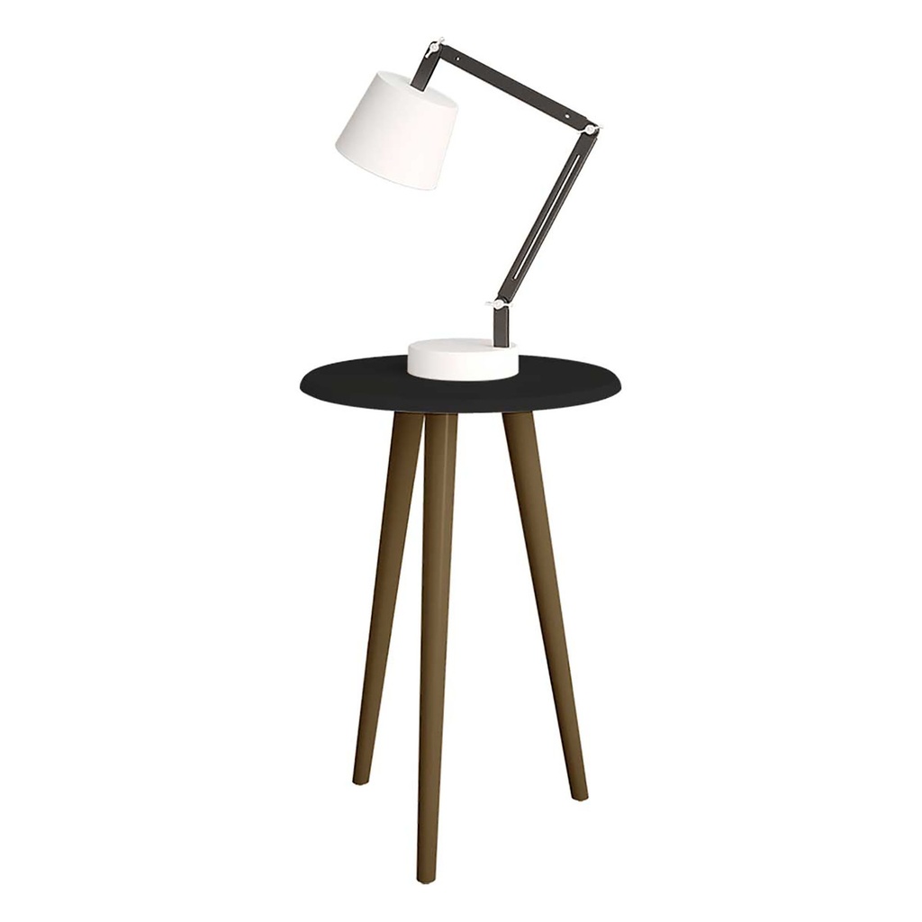 MESA LATERAL DE CENTRO ALTA BRILLANTE PRETO FOSCO