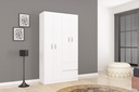 CLOSET ARMARIO LISBOA 4 PUERTAS BLANCO 183X98.5 CM MDP