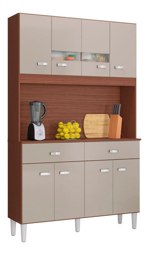 ALACENA MENU 8 PUERTOS 172X106X31 CAPUCHINO HUESO