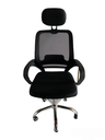 SILLA DE OFICINA MALLA EJECUTIVA CABECERO BASE CROMO LONDON