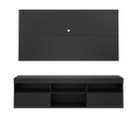 RACK CON PANEL FLORIDA TV 65 NEGRO PARED NEGRO MDP