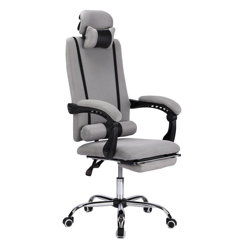 SILLA GAMER MALLA GRIS RECLINABLE SKY TOWER DESCANSAPIES