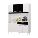 ALACENA CASSIA DE 8 PUERTAS BLANCA 172X106 MDP PARA COCINA