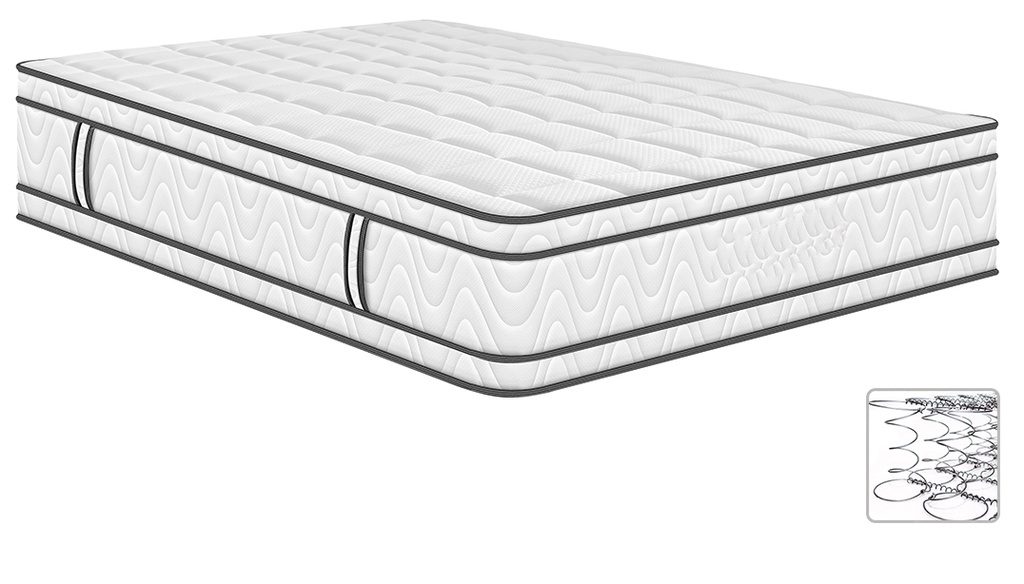 COLCHON PILLOW ORTOPEDICO RESORTES 120 X 190 CM