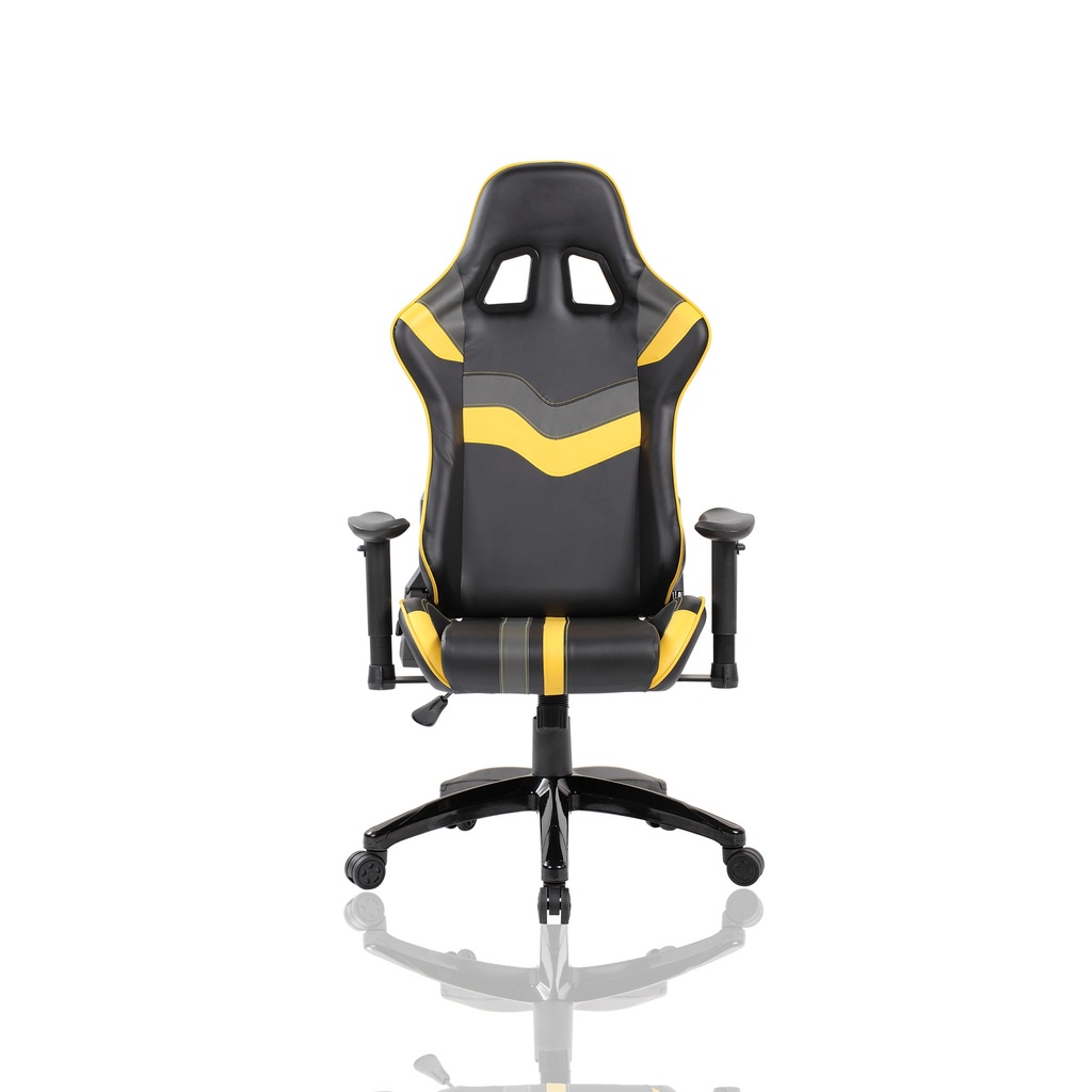 SILLA GAMER MORTAL AMARILLA GRIS NEGRO RECLINABLE