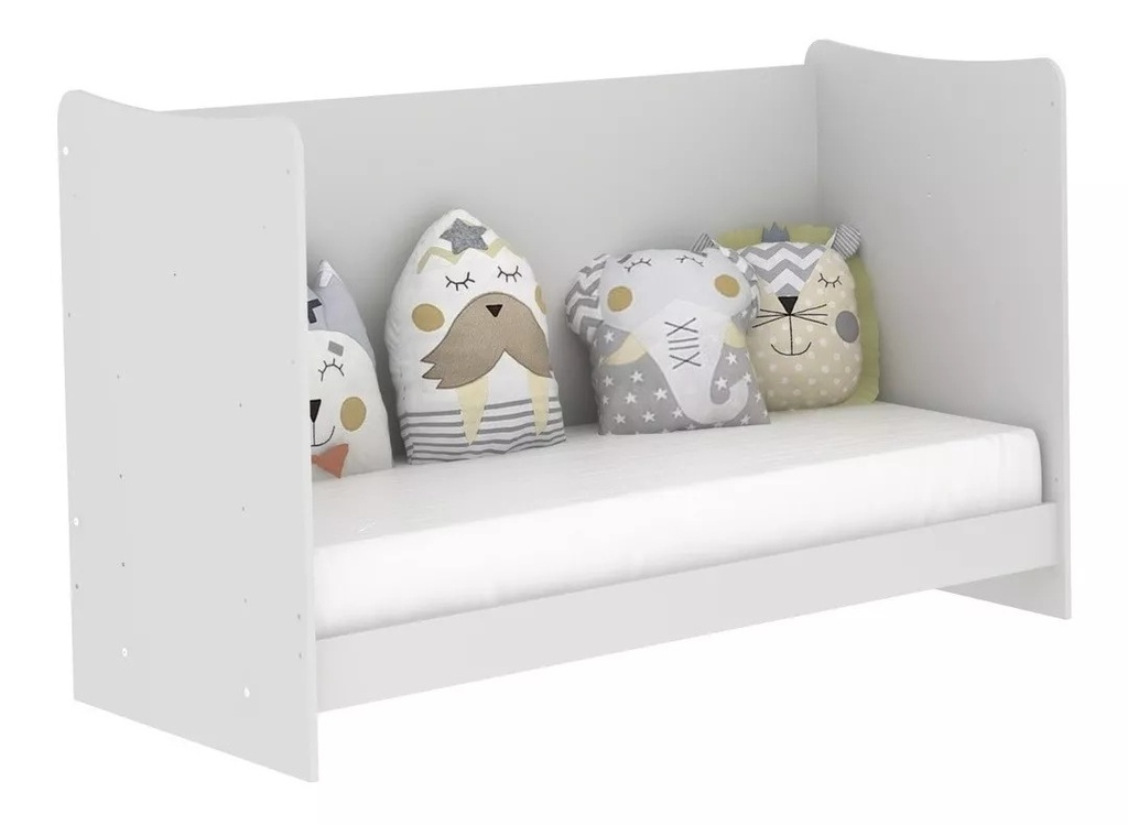 CUNA ARCÁNGEL 4 EN 1 MINI CAMA SOFÁ ESCRITORIO BLANCO MDP 15MM