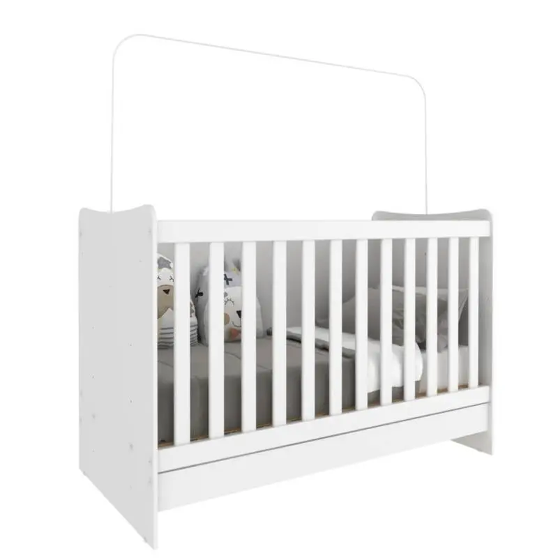 CUNA ARCÁNGEL 4 EN 1 MINI CAMA SOFÁ ESCRITORIO BLANCO MDP 15MM