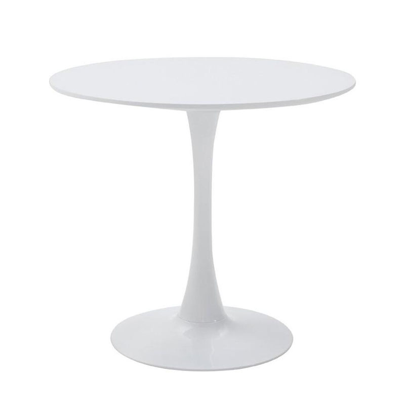 MESA PARA BAR OSLO BLANCA MDF ESTRUCTURA METALICA