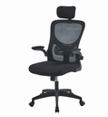 SILLA GERENCIAL ERGONOMICA SOPORTE LUBAR BRAZOS ABATIBLES CELESTIAL