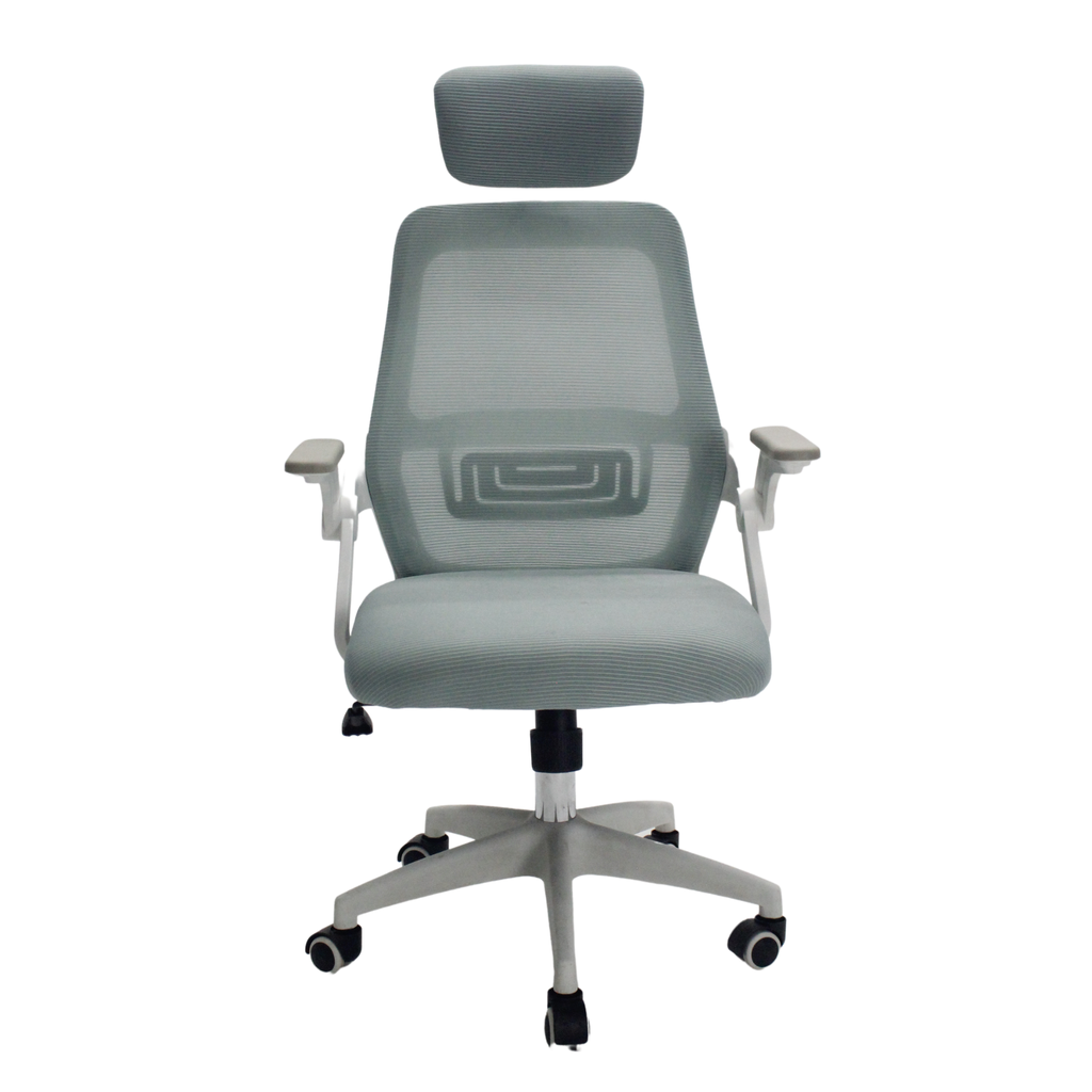 SILLA GERENCIAL PAÑO BRAZOS ABATIBLES AZUL MENTA KINGDOM NYLON