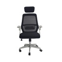 SILLA ERGONOMICA PANDA BRAZOS ABATIBLES PAÑO RUEDA GOMA SOPORTE LUMBAR