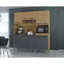 ALACENA MUEBLE DE COCINA CAFE 10 PUERTAS 180CM X 200CM DAMASCO